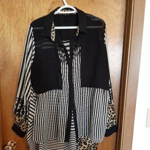 Tunic Patterned Blouse